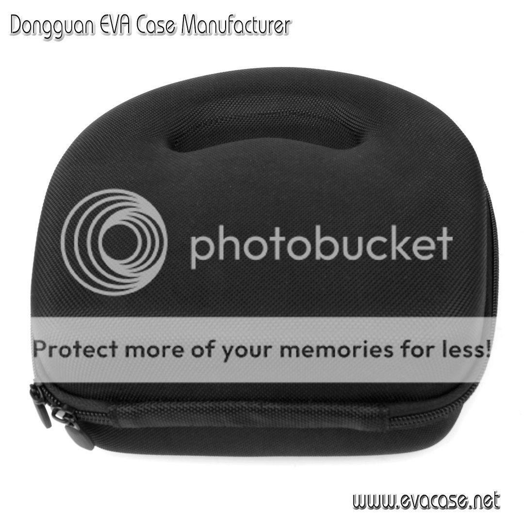 Custom headphone travel case for Sennheiser heavy velvet lining